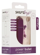 Фиолетовая вибропуля Power Bullet - 6,2 см. - фото, цены