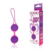 Фиолетово-розовые вагинальные шарики Cosmo - фото, цены