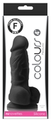 Черный фаллоимитатор на присоске Pleasures 4 - 14,2 см. - фото, цены