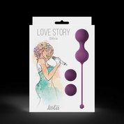 Набор фиолетовых вагинальных шариков Love Story Diva - фото, цены