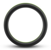 Черно-зеленое эрекционное кольцо Silicone Go Pro Cock Ring - фото, цены