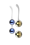 Синие и золотистые вагинальные шарики Nalone Yany - фото, цены
