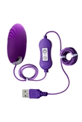 Фиолетовое виброяйцо с пультом управления A-Toys Cony, работающее от Usb - фото, цены
