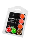 Набор из 6 шариков с ароматизированными массажными маслами Brazilian Balls - фото, цены