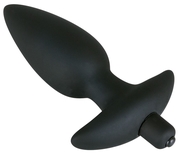 Чёрная анальная вибровтулка Black Velvet с 5 скоростями - 17 см. - фото, цены