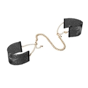 Чёрные дизайнерские наручники Desir Metallique Handcuffs Bijoux - фото, цены