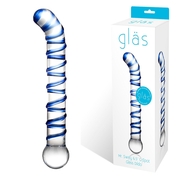 Изогнутый стеклянный фаллос G-Spot Glass Dildo - 17 см. - фото, цены