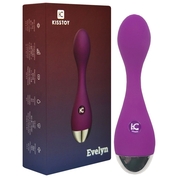 Фиолетовый вибромассажер G-Spot Evelyn - 15,1 см. - фото, цены