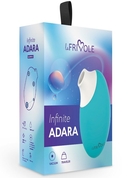 Аквамариновый вакуумный стимулятор клитора Adara - фото, цены