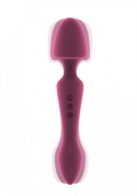 Розовый двусторонний вибратор Sasha - 22,5 см. - фото, цены