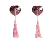 Розовые пэстисы-сердечки Gipsy с кисточками - фото, цены