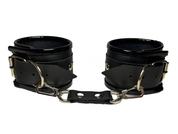 Черные наручники из эко-кожи - фото, цены