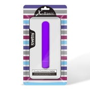 Фиолетовая вибропуля X-Basic 10 Speeds - 13 см. - фото, цены