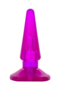 Фиолетовая анальная пробка Butt Plug - 9,5 см. - фото, цены