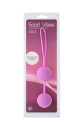 Розовые вагинальные шарики на силиконовой связке Good Vibes The Perfect Balls Pink - фото, цены