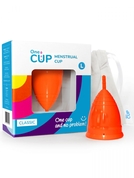 Оранжевая менструальная чаша OneCUP Classic - размер L - фото, цены