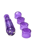 Фиолетовая виброракета Erotist с 4 насадками - фото, цены