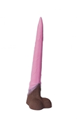 Розовый фаллоимитатор Олень - 34 см. - фото, цены