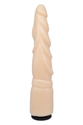Телесная реалистичная насадка-елочка - 20,5 см. - фото, цены