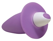 Фиолетовая анальная вибровтулка Smile - 10 см. - фото, цены
