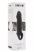 Чёрная насадка на пенис Sono №17 - фото, цены