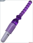 Фиолетовый гелевый анальный вибратор - 25 см. - фото, цены