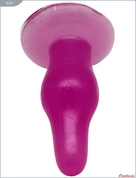 Розовая анальная пробка с ограничительным основанием - 11,5 см. - фото, цены