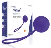 Фиолетовый вагинальный шарик Joyballs Trend Single с петелькой - фото, цены