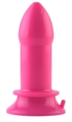 Розовая анальная втулка большого размера Popo Pleasure - 14,0 см. - фото, цены
