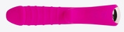 Ярко-розовый вибромассажёр с рёбрышками Ribbed - 18 см. - фото, цены