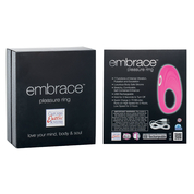 Розовое виброкольцо Embrace pleasure rings - фото, цены