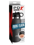 Серый мастурбатор в виде бутылки F*ck Flask - фото, цены