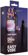 Чёрный вибратор Gc Easy Vibe - 13,2 см. - фото, цены