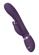 Фиолетовый вибромассажер-кролик Tama - 23,2 см. - фото, цены