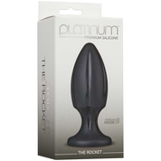 Черная анальная пробка Platinum Premium Silicone - The Rocket - Black - фото, цены