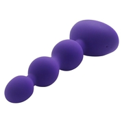 Фиолетовый анальный вибростимулятор Anal Beads S - 14,5 см. - фото, цены