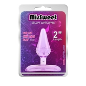 Сиреневая анальная пробка Gum Drops Plug - 6,6 см. - фото, цены