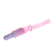 Тонкий розовый вибратор для анальной стимуляции - 25 см. - фото, цены