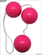 Розовые тройные вагинальные шарики - фото, цены