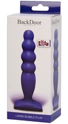 Фиолетовый анальный стимулятор Large Bubble Plug - 14,5 см. - фото, цены