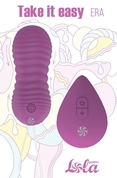 Фиолетовые вагинальные виброшарики Era с пультом ду - фото, цены