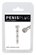 Металлический уретральный плаг Penis Plug Sperm Stopper Skull - фото, цены
