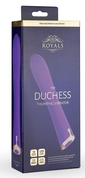 Фиолетовый вибратор The Duchess Thumping Vibrator - 20 см. - фото, цены
