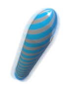 Голубой вибратор Sweet Swirl Vibrator - 21,3 см. - фото, цены