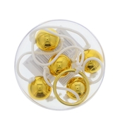 Цепочка из пяти золотистых анальных шариков - фото, цены