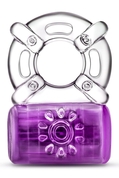 Фиолетовое эрекционное виброкольцо One Night Stand Vibrating C-Ring - фото, цены