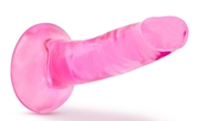 Розовый фаллоимитатор Hard N Happy - 13,9 см. - фото, цены
