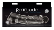 Прозрачная насадка с закрытой головкой и вибрацией Renegade Manaconda - 18,3 см. - фото, цены