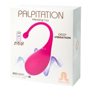 Ярко-розовый вибростимулятор-яйцо Palpitation - фото, цены
