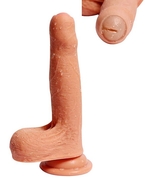 Телесный фаллоимитатор-реалистик Azazels Penis на присоске - 17 см. - фото, цены
